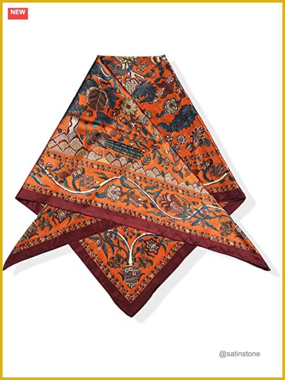 Large Pashmina Shawl Square Silk Feeling Scarf Lightweight Wrap
